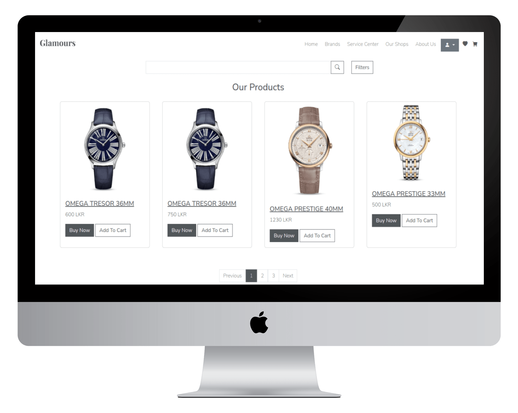 Glamours Web Application - CodeHive